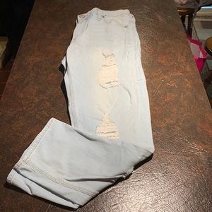 Express Jeans Distressed Girlfriend size 12
